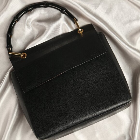 GUCCI Bamboo Leather Bag - Picture 1 of 14